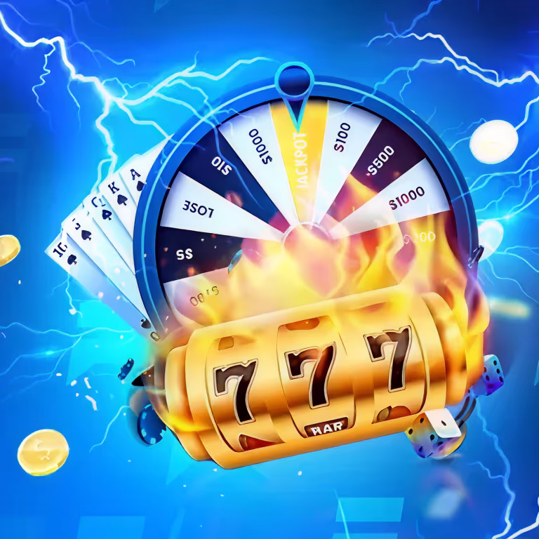 Rainbet Casino roulette wheel surrounded by gold coins.